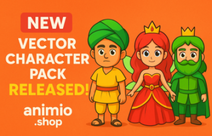 New Vector Character Pack Released! – Bring Your Animations to Life
