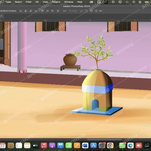 2d village house PSD