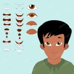 2D Cartoon Boy Character