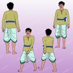 2d Village Man Character for Adobe Animate CC