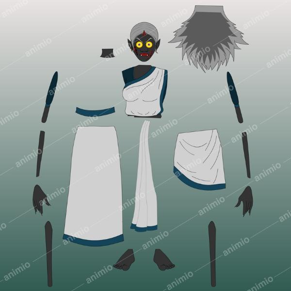 2D Witch vector Character | Fully Rigged Adobe Animate CC | Ready-to-Use Cartoon Animation Asset