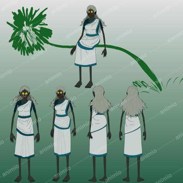 2D Witch vector Character | Fully Rigged Adobe Animate CC | Ready-to-Use Cartoon Animation Asset