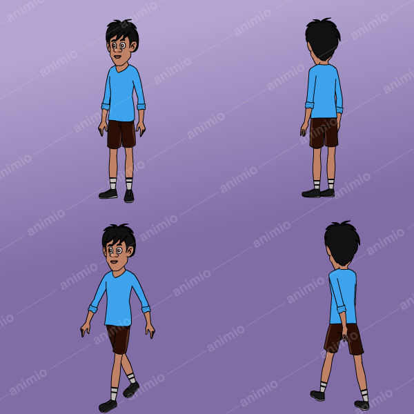2D boy Character